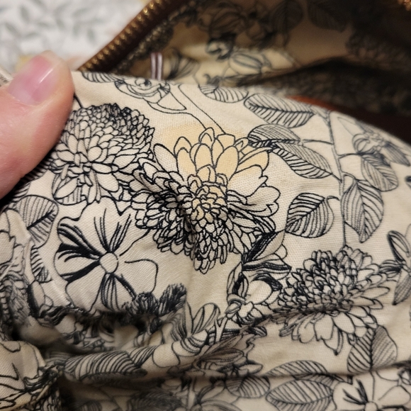Vera Bradley Brown Leather Mallory Sachel - Picture 12 of 13